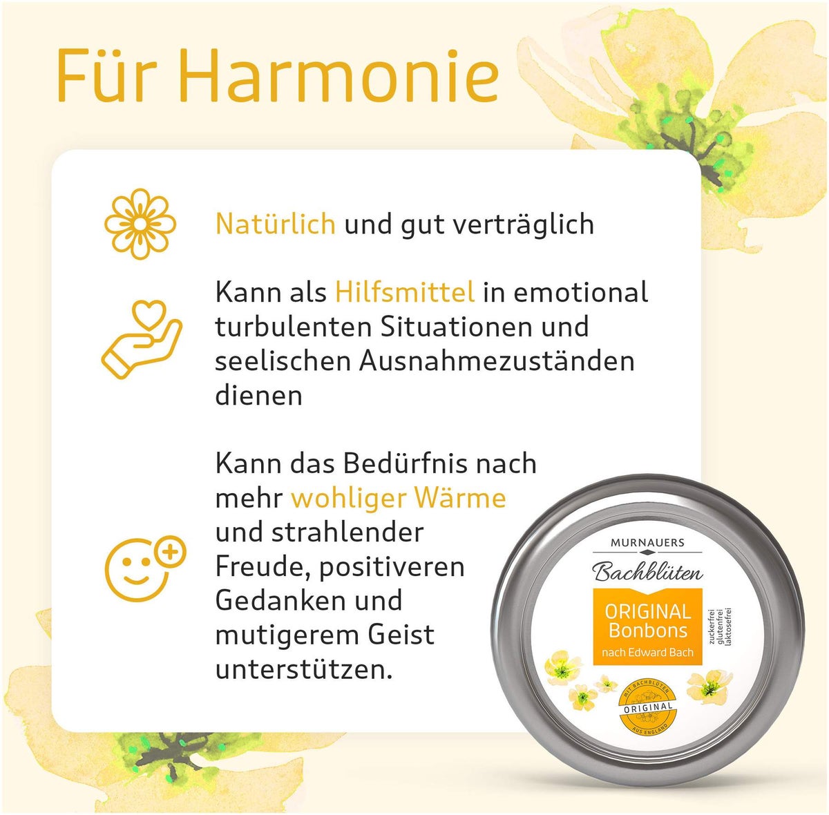 Bachblüten Original Bonbons Nach Dr.Bach 50 G Bonbons