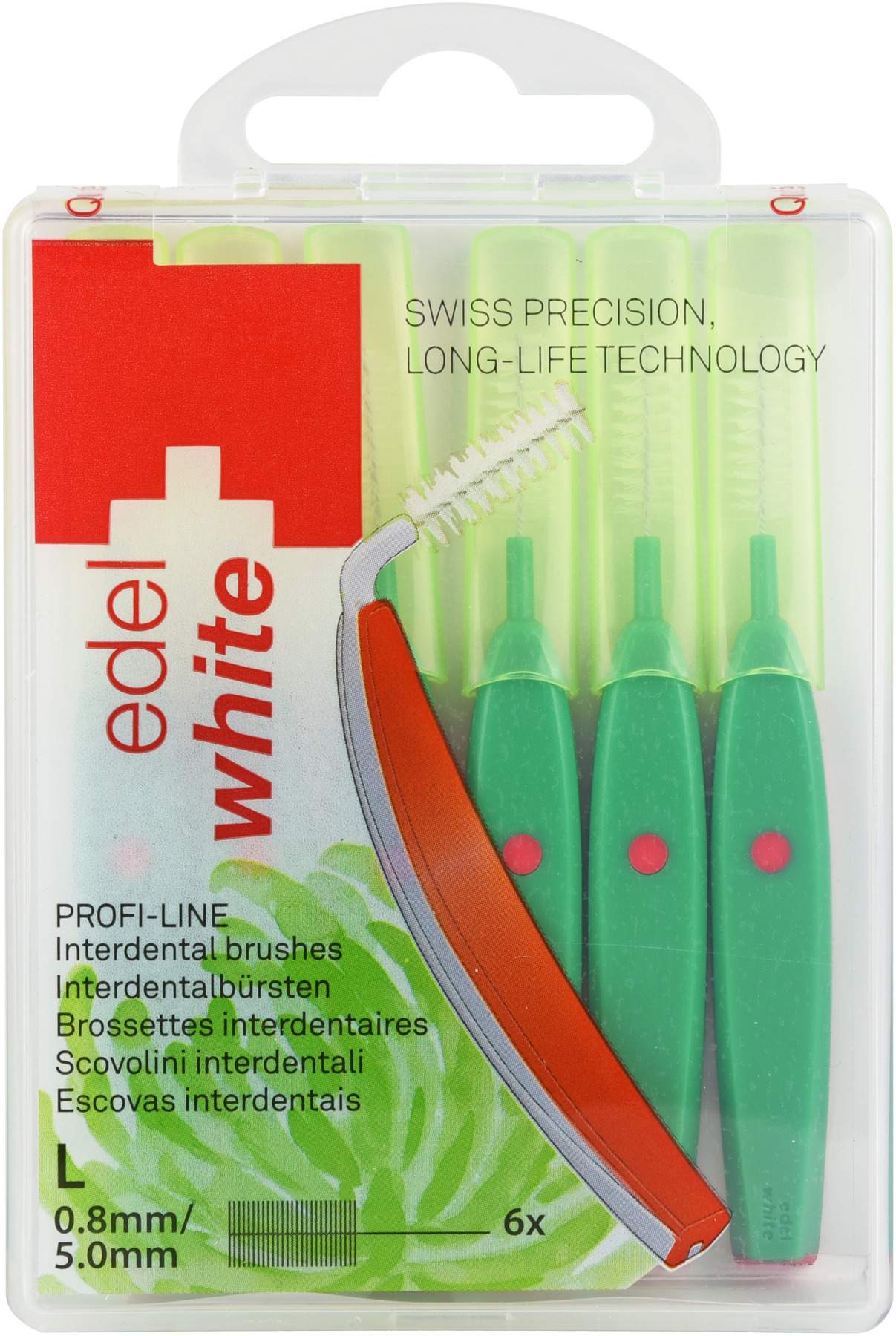 Edelwhite Pro Interdent.Bür.L 0,8-55mm Grün