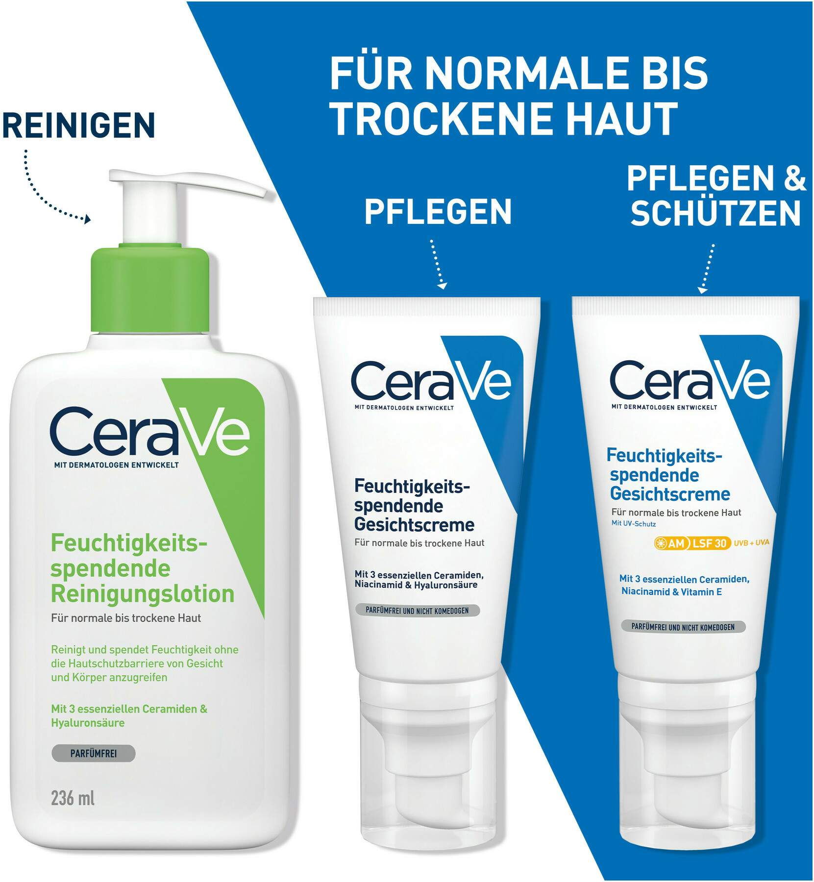 CeraVe Feuchtigkeitsspendende Gesichtscreme LSF 30 52 ml
