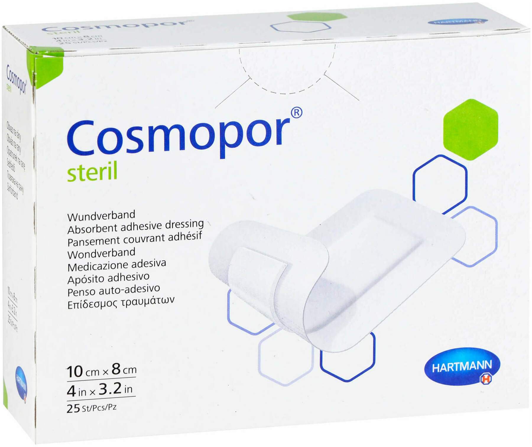 Cosmopor Steril Wundverband 8 X 10 cm 25 Stück