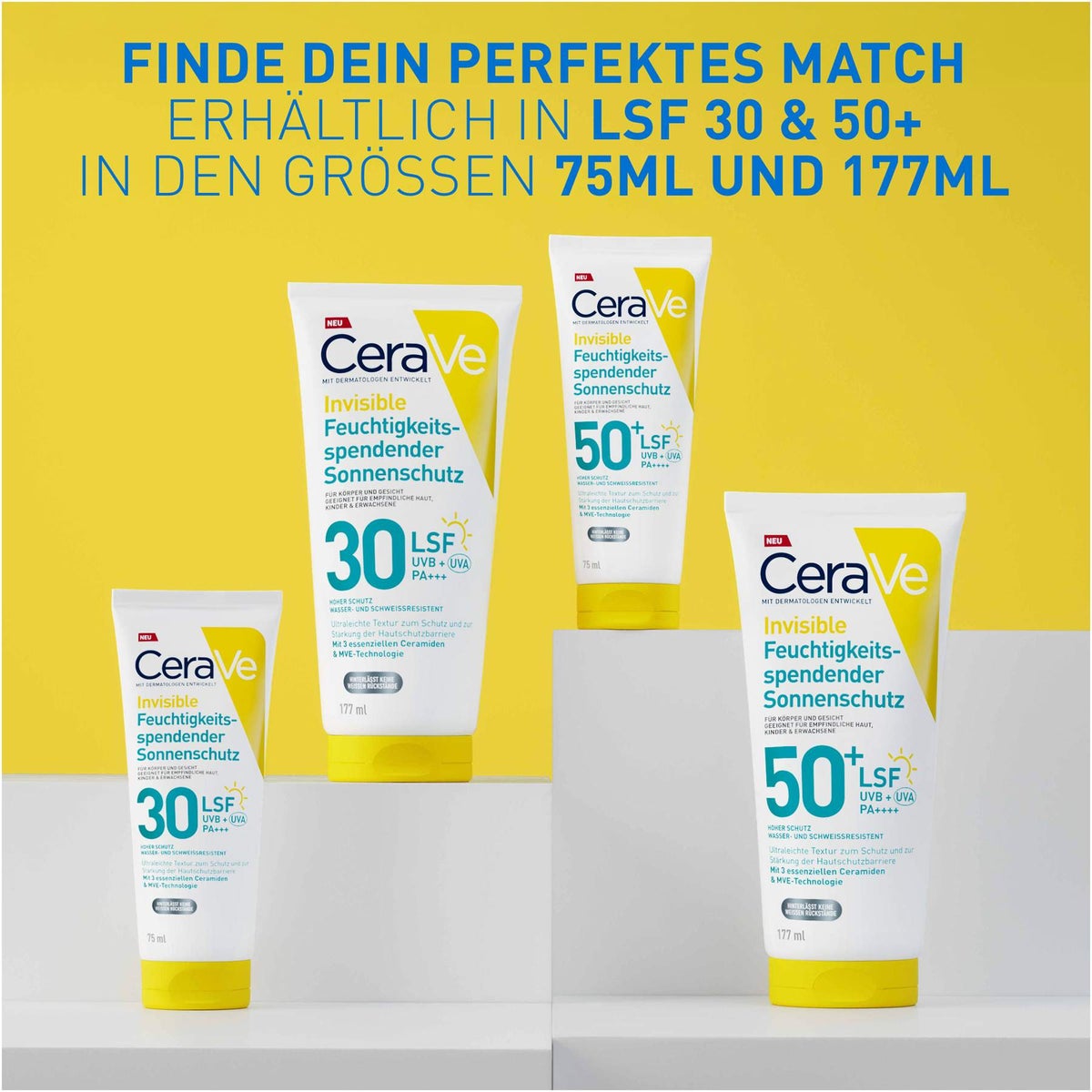 CeraVe Feuchtigkeitsspendender Sonnenschutz LSF 50+ 75 ml