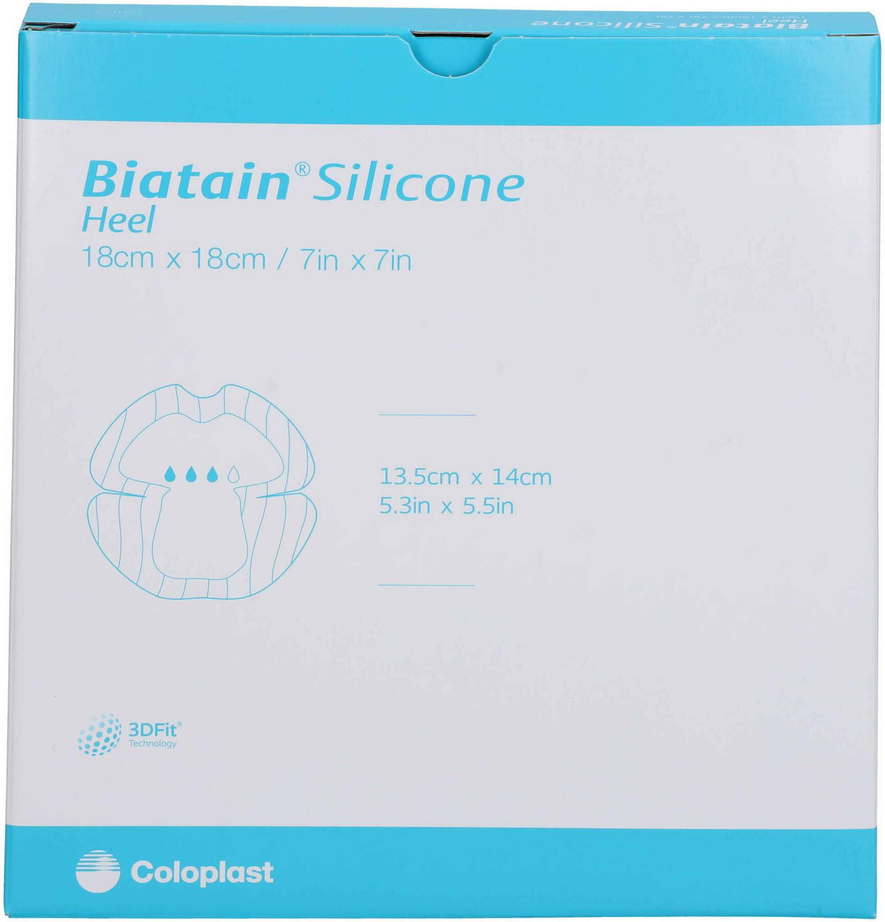 Biatain Silicone Schaumverband Ferse 18x18 cm