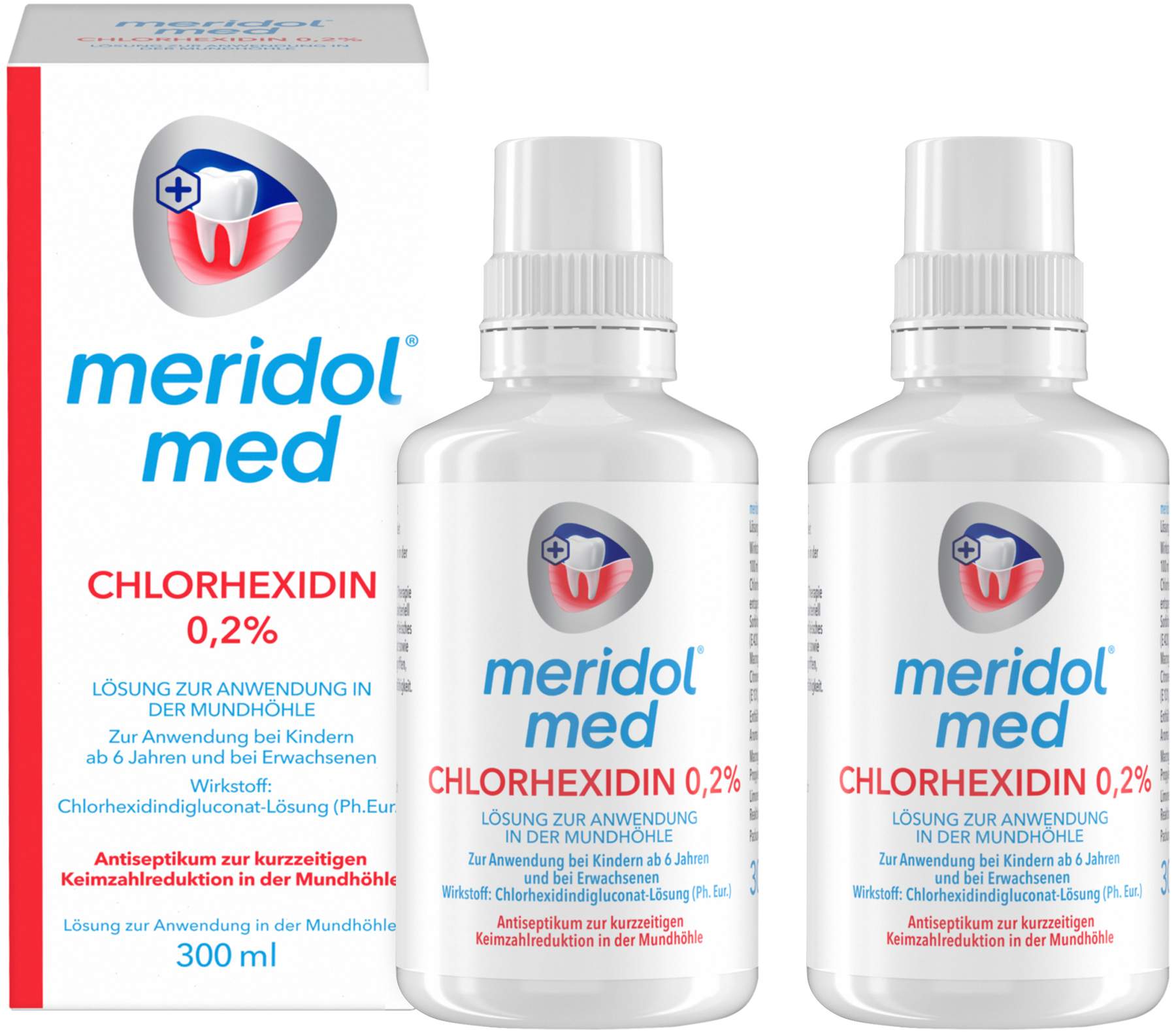 Meridol med Chlorhexidin 0,2% Lösung 2 x 300 ml