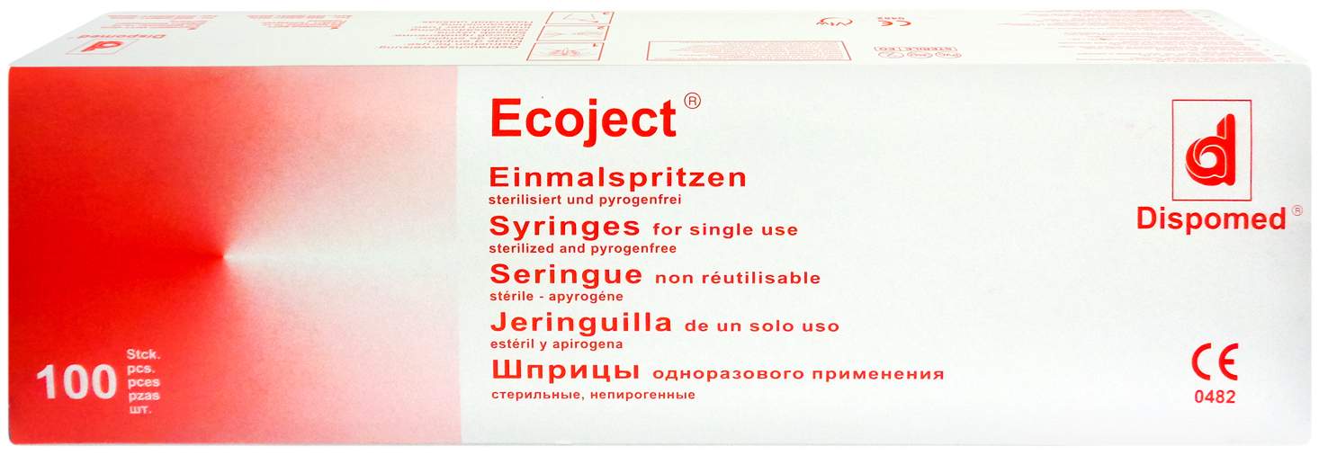 Einmalspritze 5 ml Luer Ecoject