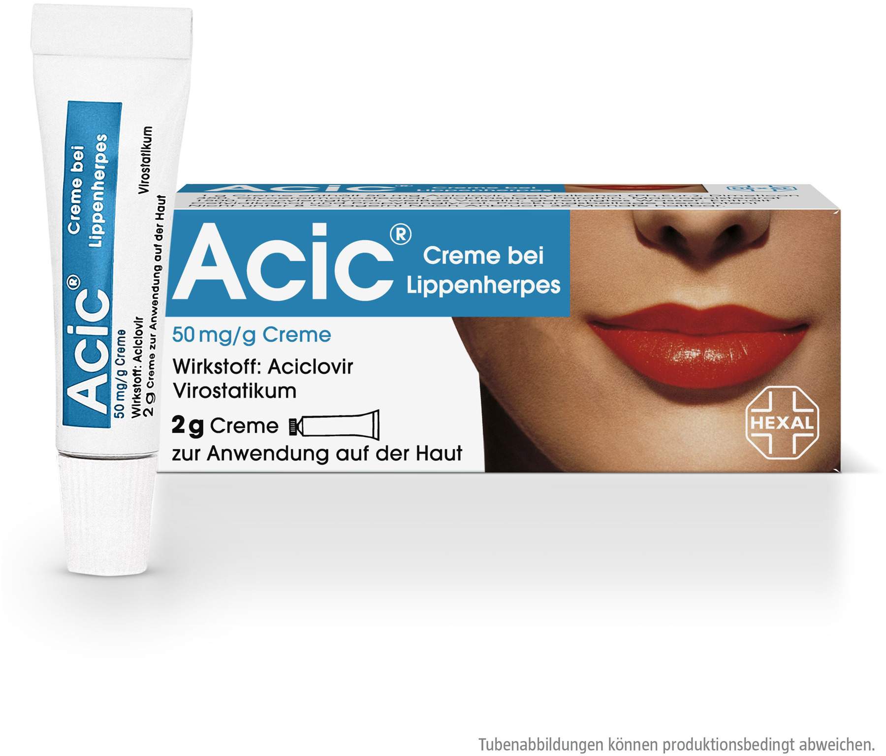Acic Creme bei Lippenherpes 2 g