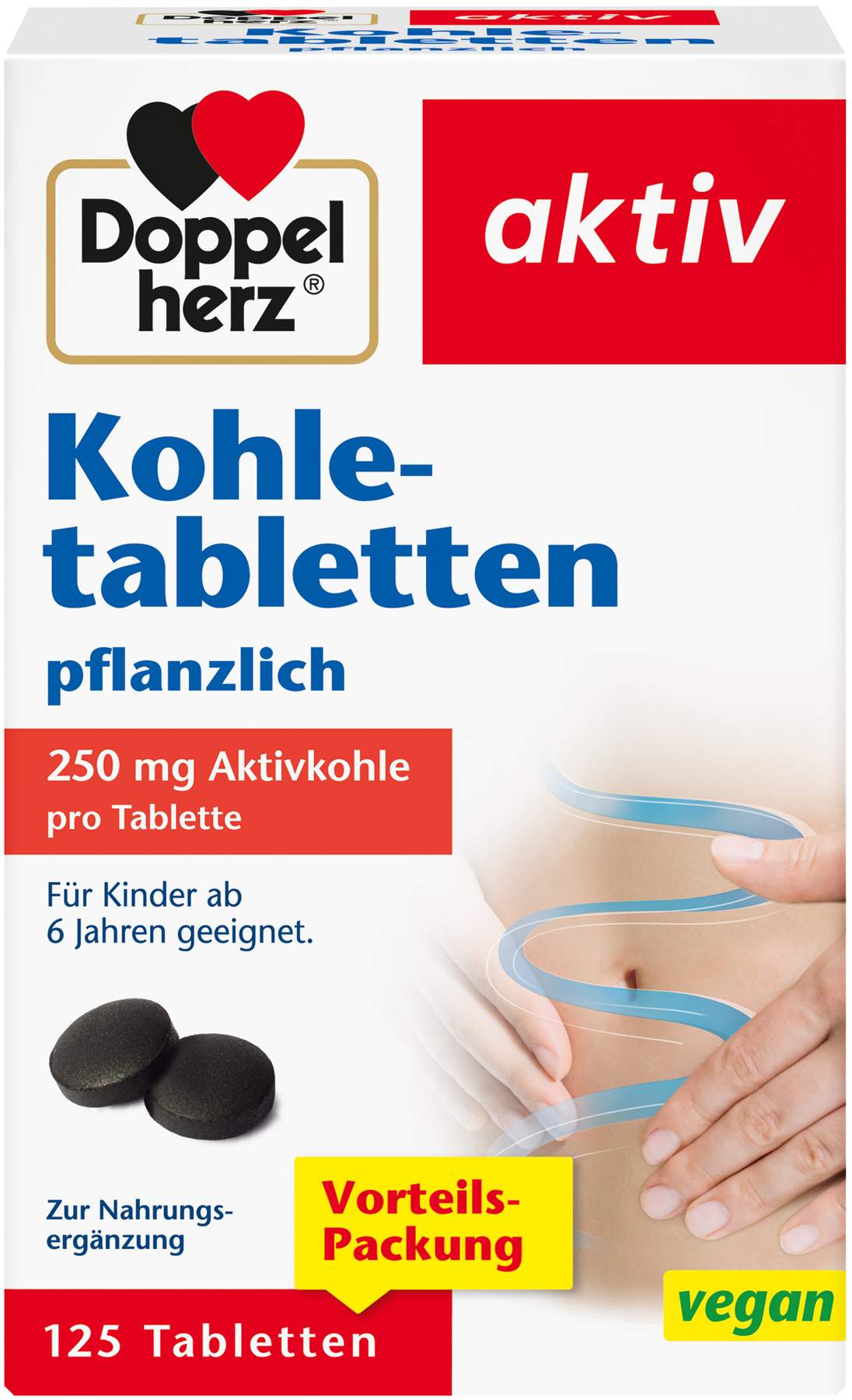 Doppelherz aktiv Kohletabletten 125 Tabletten