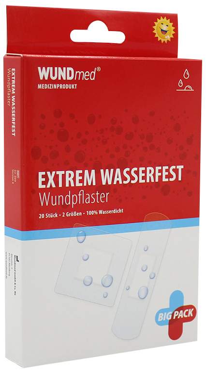 Pflaster Extrem Wasserfest 2 Größen 20 Pflaster