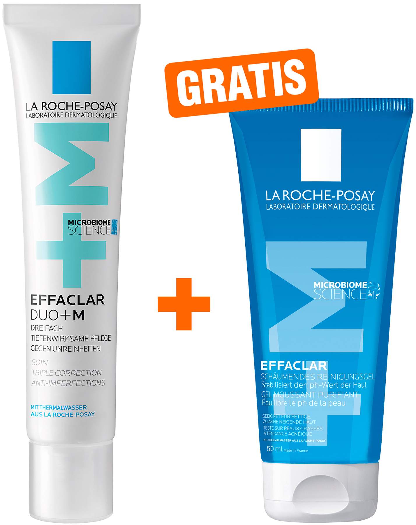 La Roche Posay Effaclar Duo+ M Creme 40 ml + gratis La Roche Posay Effaclar Gel 50 ml