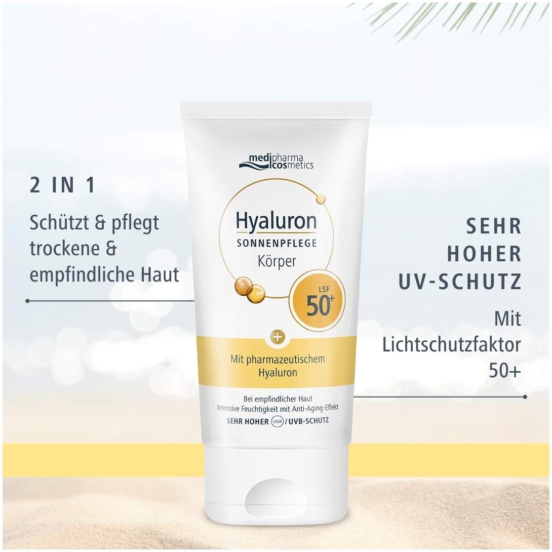 Medipharma Cosmetics Hyaluron Sonnenpflege Körper Lsf 50+ 150ml