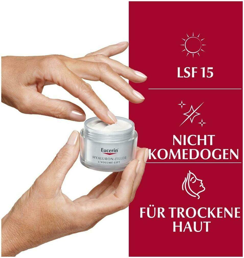 Eucerin Hyaluron Filler + Volume Lift Tagespflege Trockene Haut...