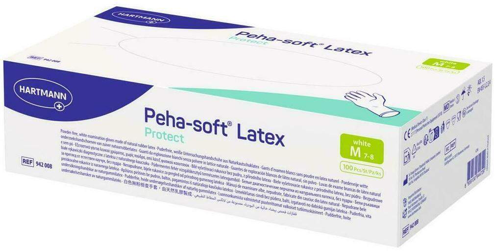 Peha-Soft Latex Protect Unt.Hands.Unsteril Pf M