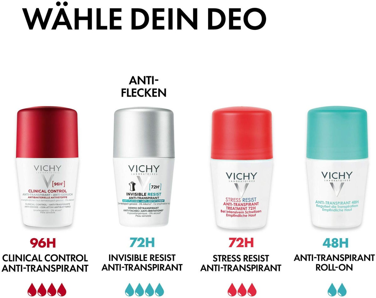 Vichy Deo Roll On Anti Flecken Invisible 50 ml