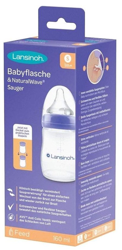 Lansinoh  Babyflasche Mit Naturalwave  Sauger 160 ml