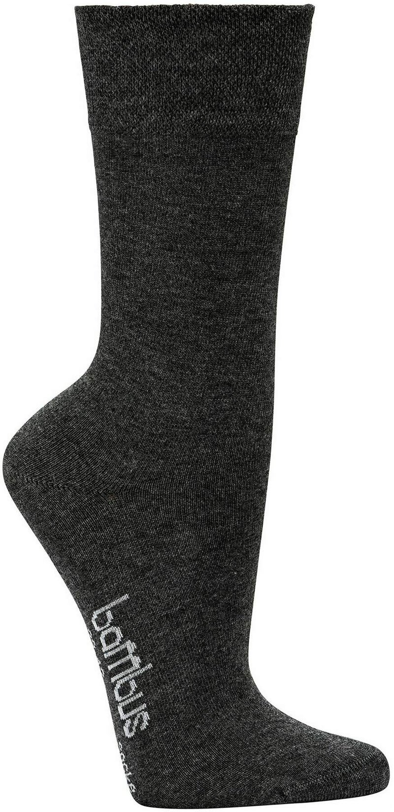 Bambus Wellness-Socken 43-46 Anthrazit 3 Paar + gratis Latschenkiefer Einreibung 250 ml