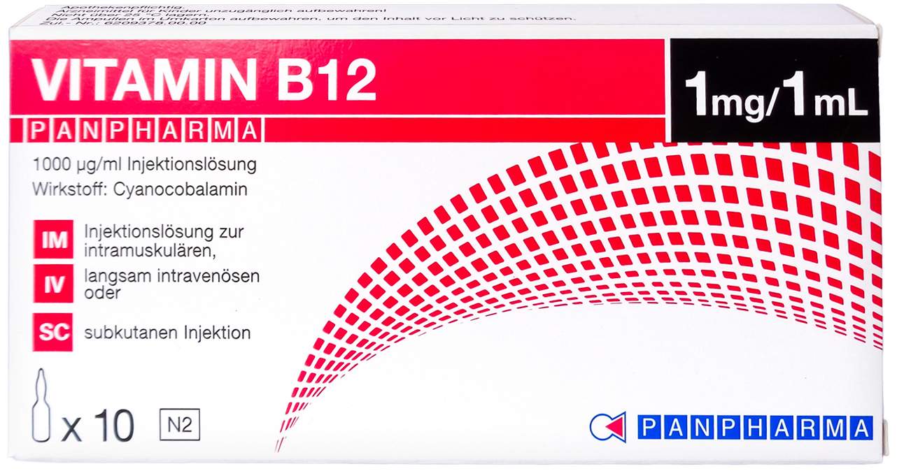 Vitamin B12 Panpharma 1000 µg Pro ml Injektionslösung