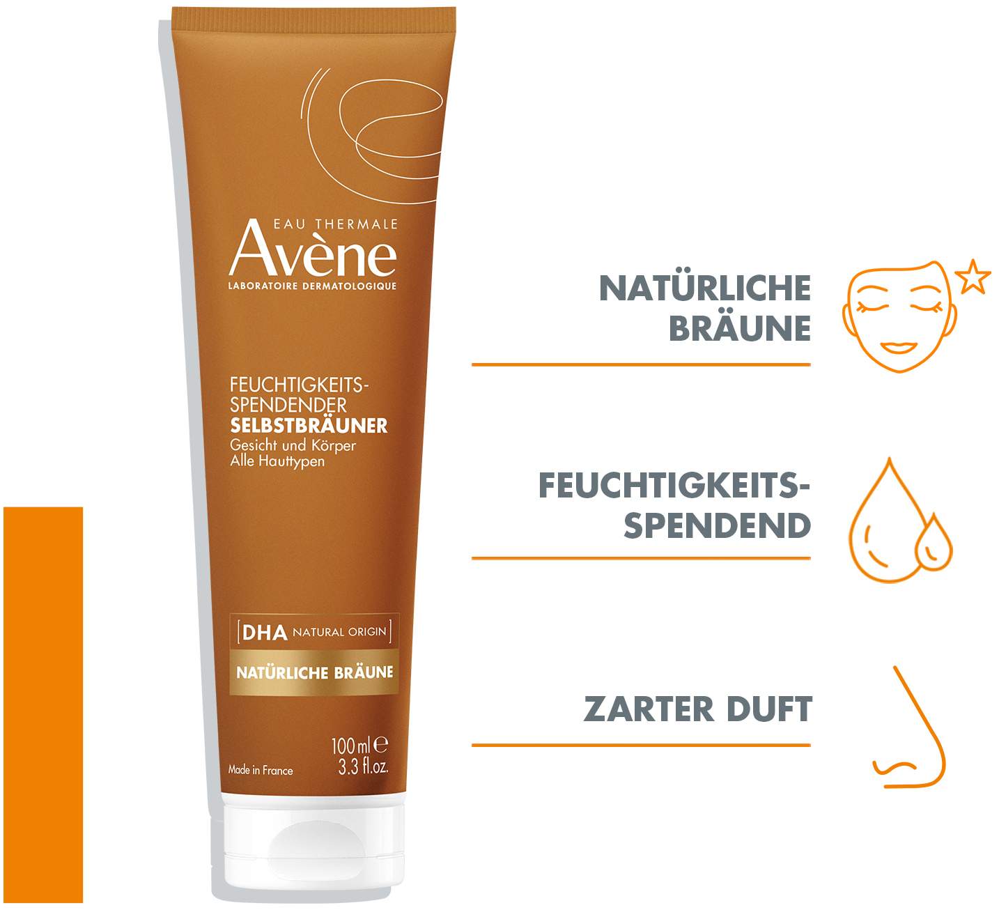 Avene Selbstbräuner Feuchtigkeitsspendend 100 ml Gel