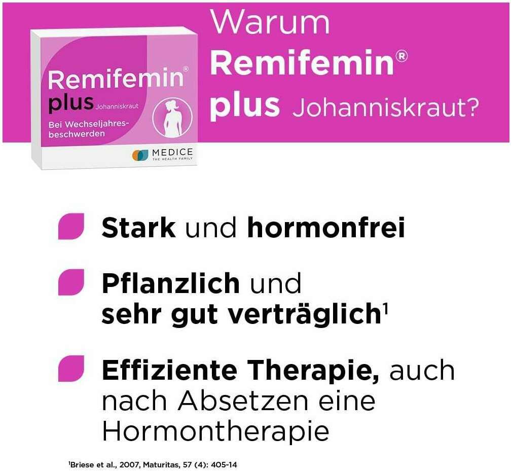 Remifemin Plus Johanniskraut 60 Filmtabletten