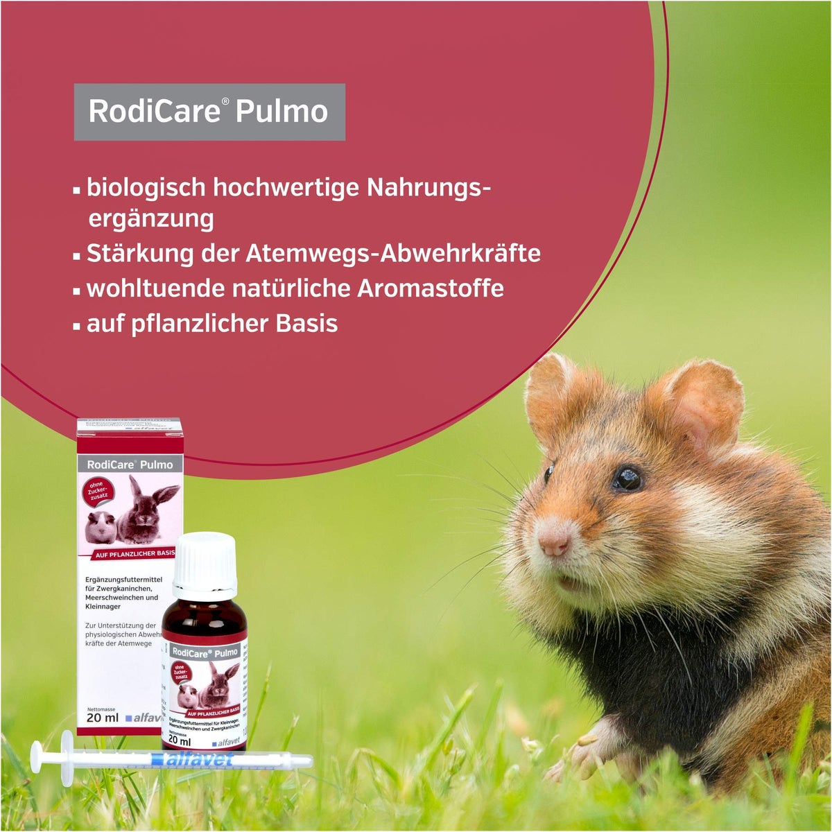Rodicare Pulmo 20 ml Flüssigkeit für Zwergkaninchen, Meerschweinchen und Kleinnager