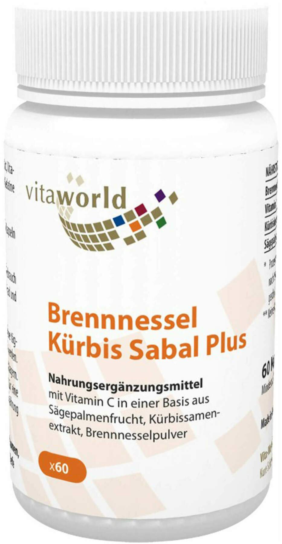 Brennessel Kürbis Sabal Plus Kapseln  60 Stück