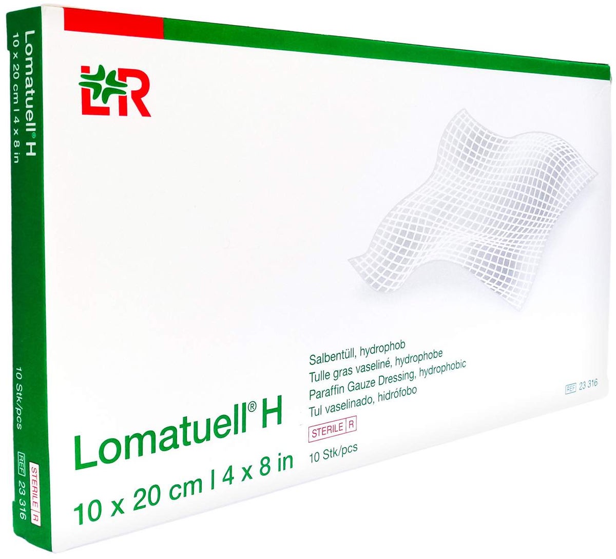 Lomatuell H Salbentüll 10 X 20 cm Steril 10 Stück