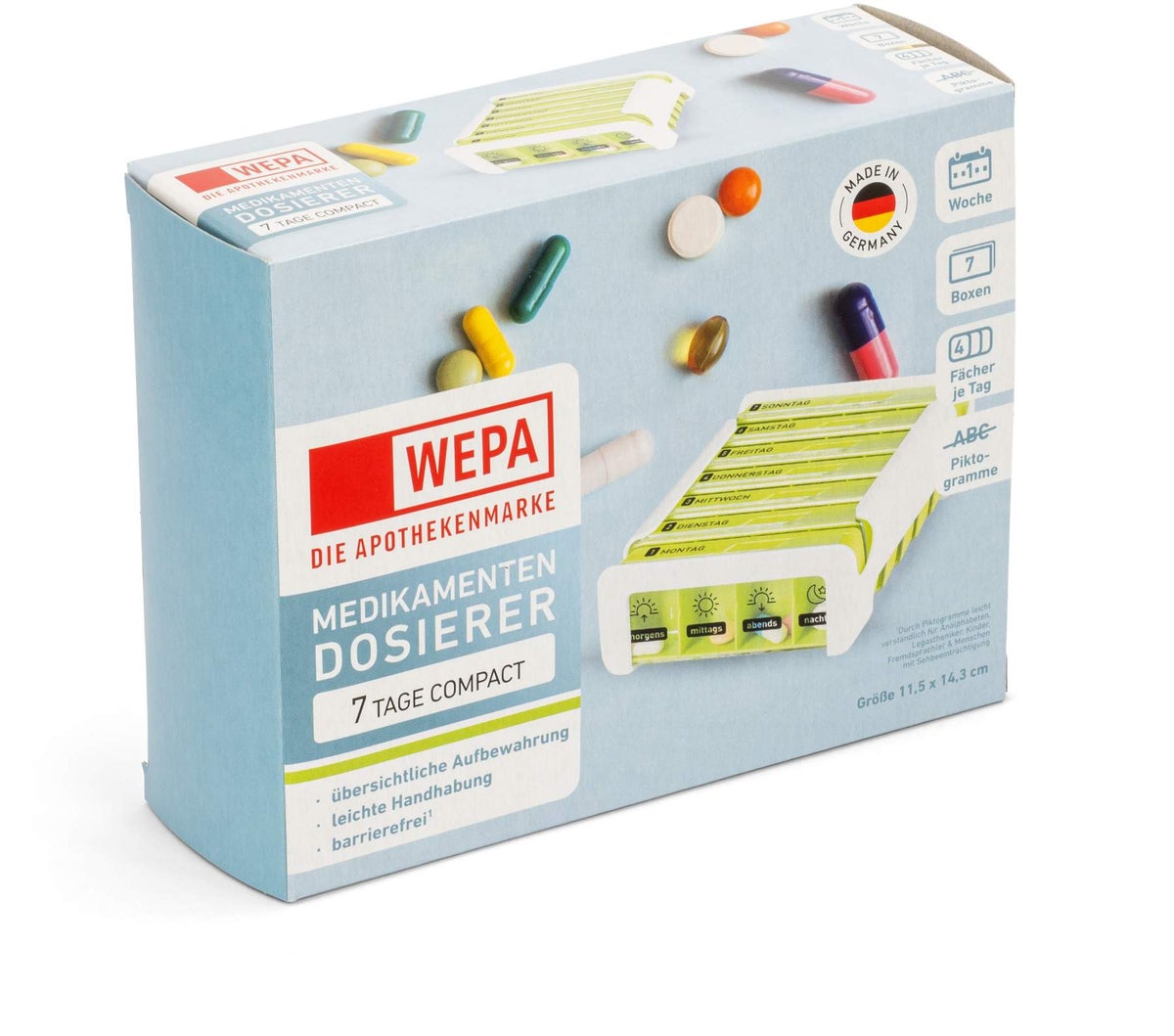WEPA 7 Tage Compact Wochenmagazin weiß-grün