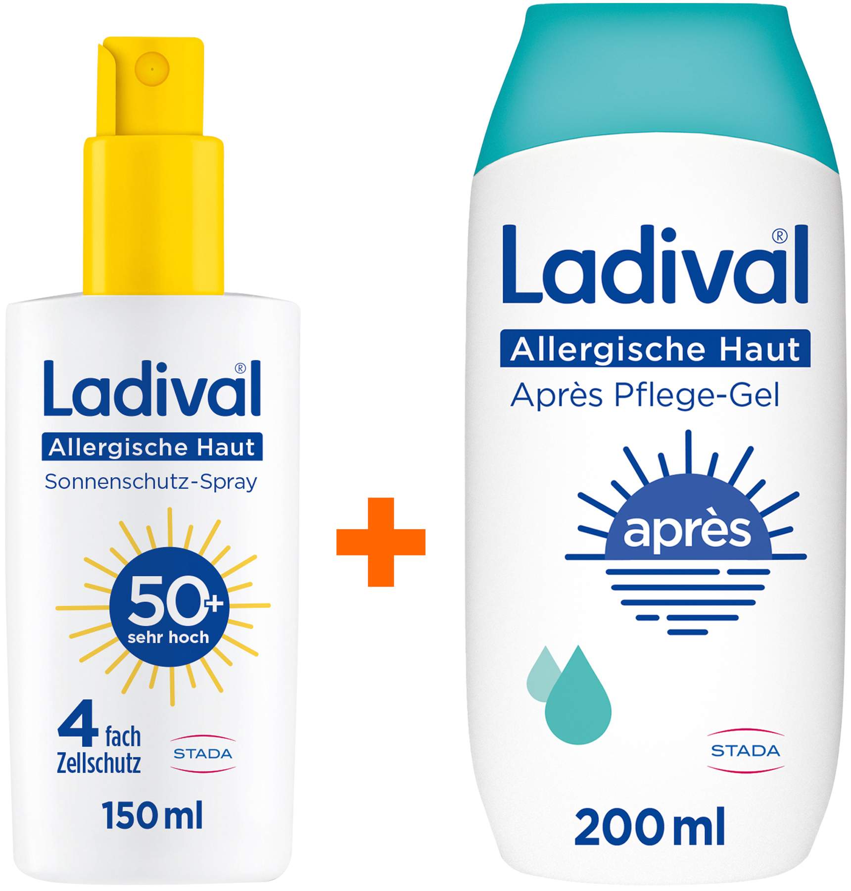 Ladival allergische Haut Sonnenschutz-Spray LSF 50+ 150 ml + allergische Haut Apres Pflege Gel 200 ml