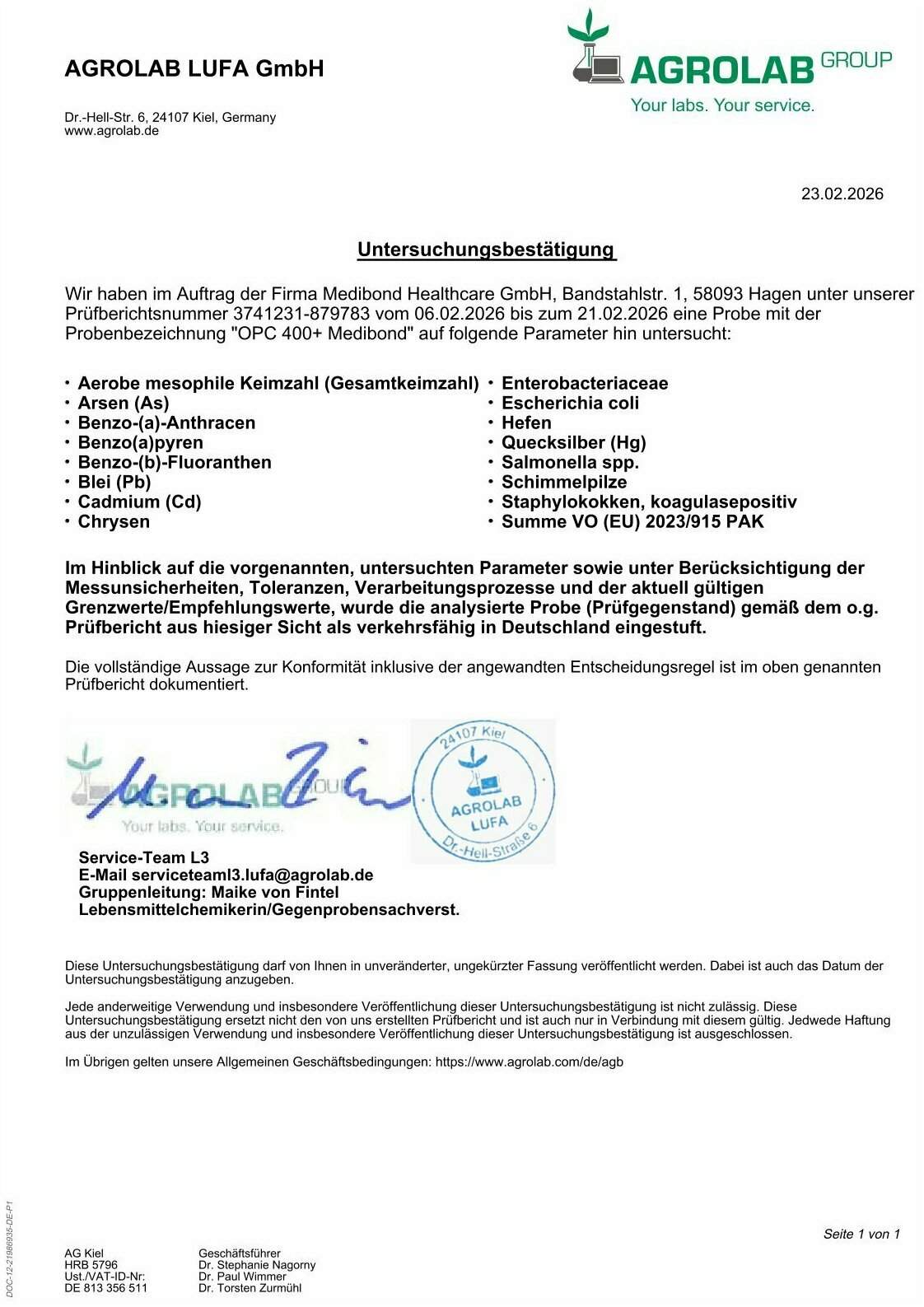 OPC 400+ Medibond 120 Kapseln