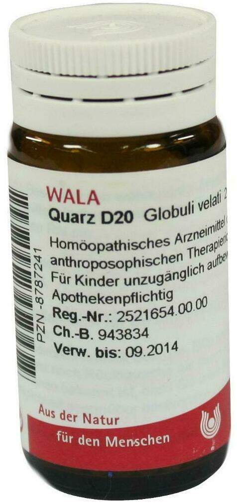 Wala Quarz D20 Velati 20 G Globuli