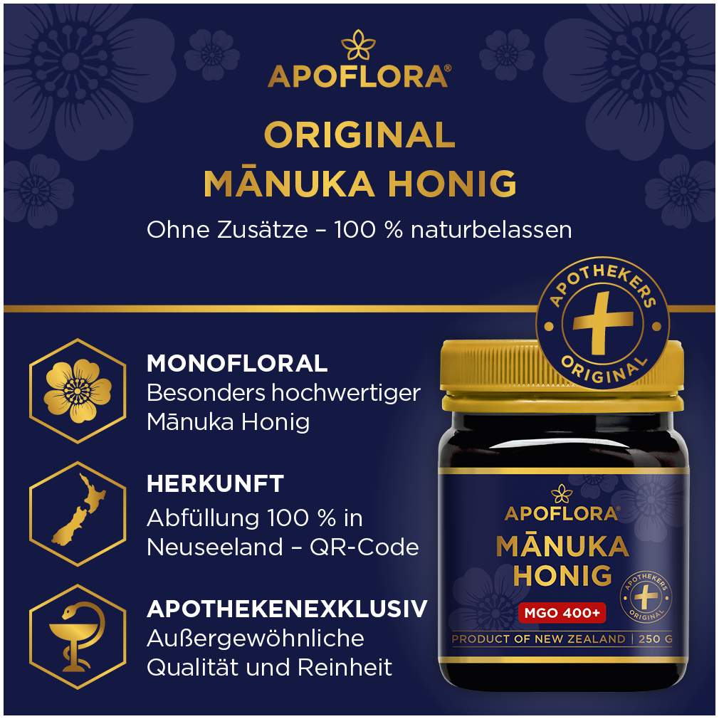 Manuka Apoflora Honig MGO 400+ 250g