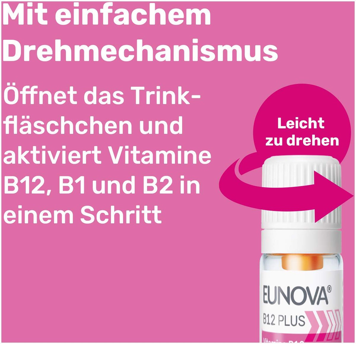 Eunova B12 Plus 30 x 8 ml Trinkfläschchen