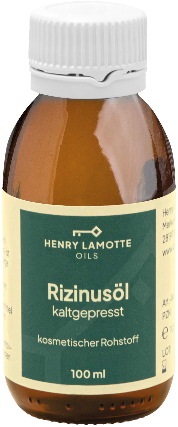 Rizinusöl Kaltgepresst Kosmetischer Rohstoff 100 ml