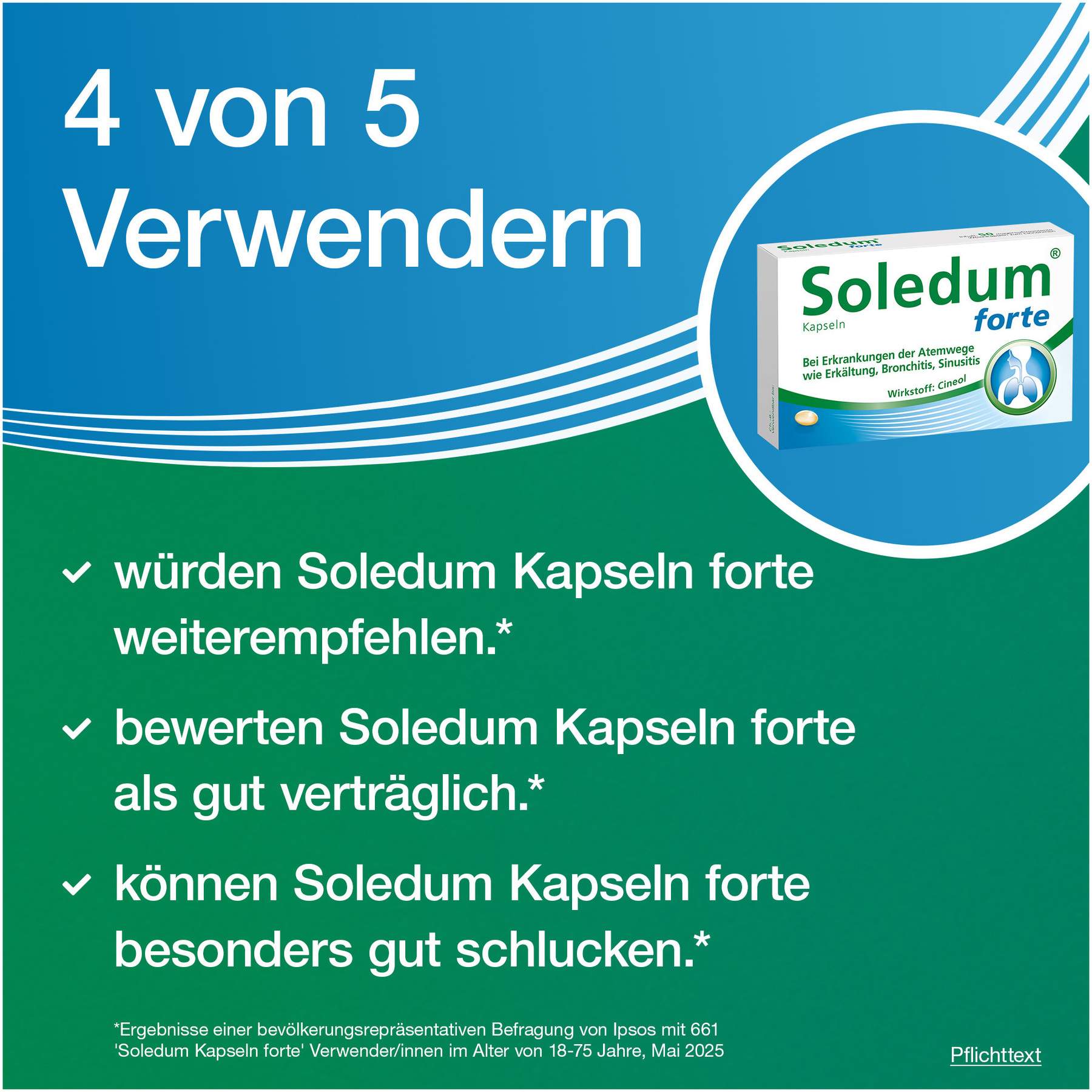 Soledum Kapseln forte 50 magensaftresistente Kapseln