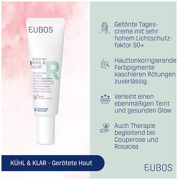 Eubos Kühl & Klar Anti-Rötung CC Creme LSF 50 30 ml