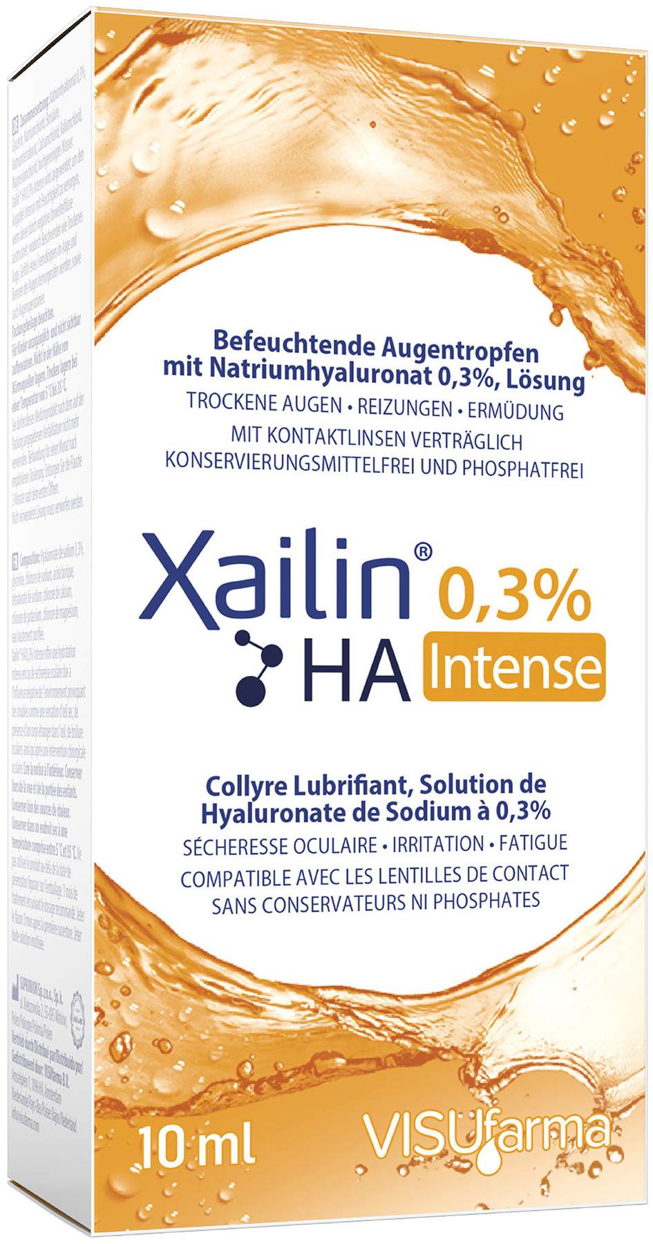 Xailin Intense 0,3% Ha Augentropfen 10 ml