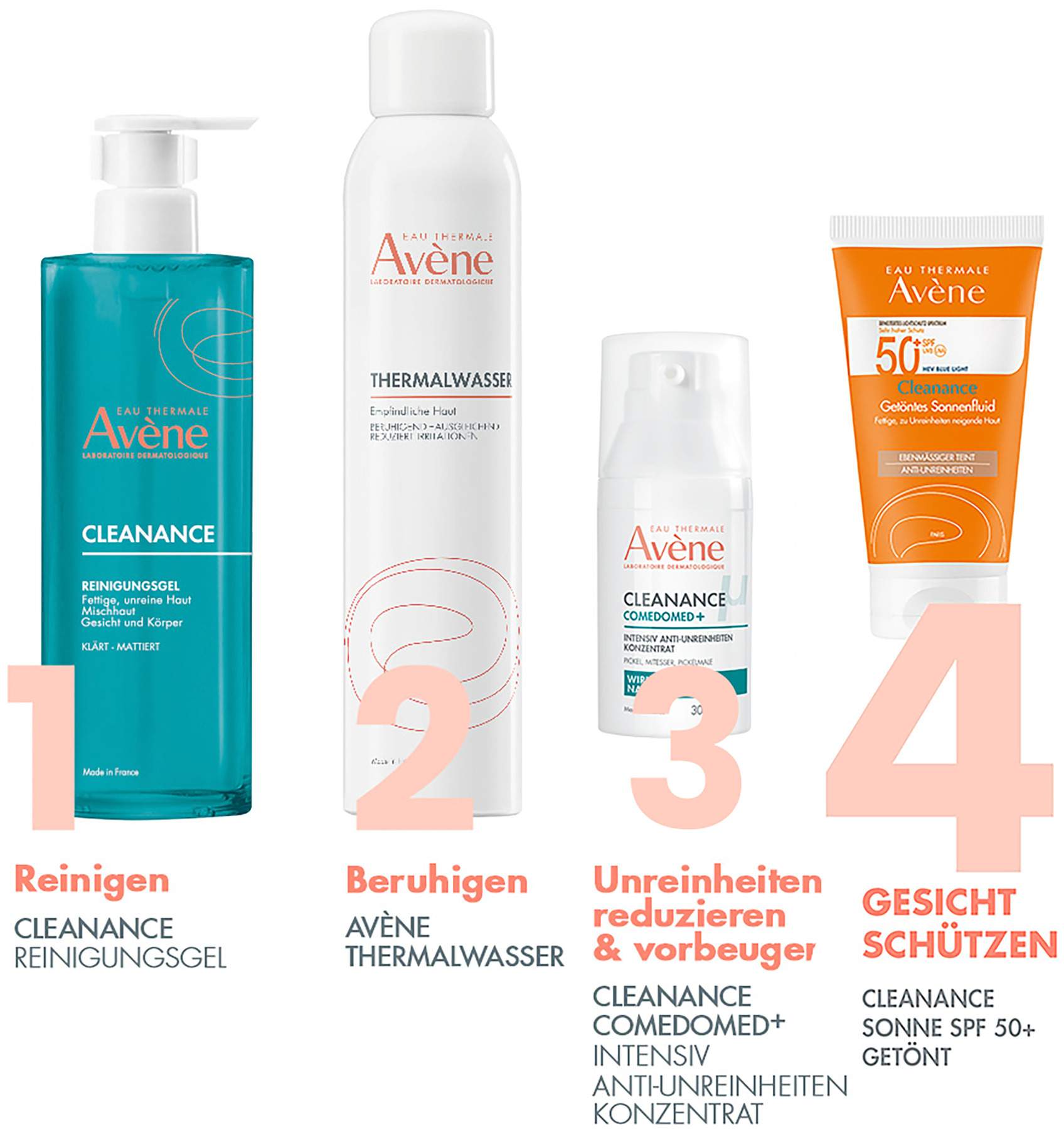 Avene Cleanance Sonne SPF 50+ Getönt 50 ml
