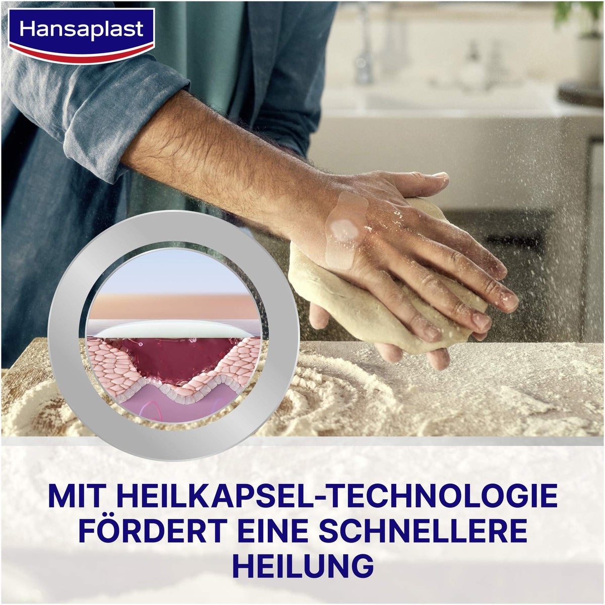 Hansaplast Zweite Haut Schutz Pflaster medium 6 Stück
