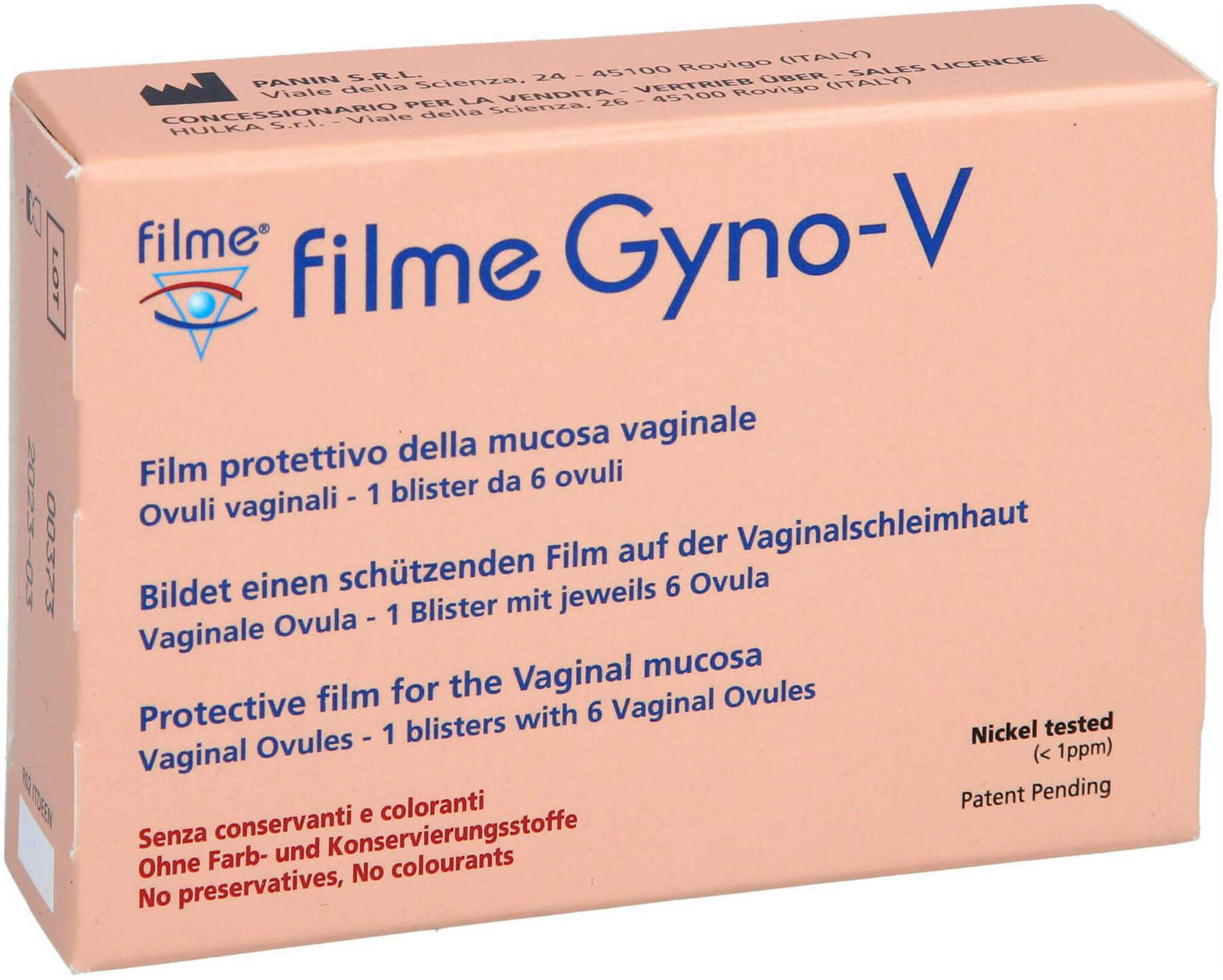 Filme Gyno-V Vaginalovula 6 Stück