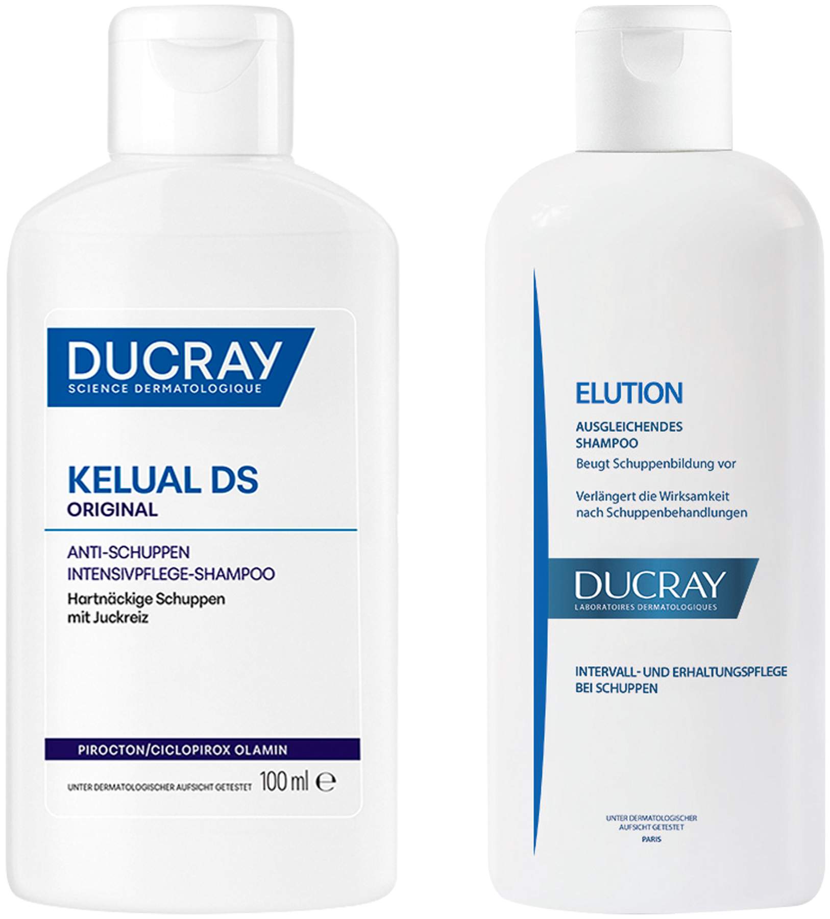 Ducray Kelual DS Anti-Schuppen Shampoo 100 ml + Elution ausgl. Shampoo 100 ml