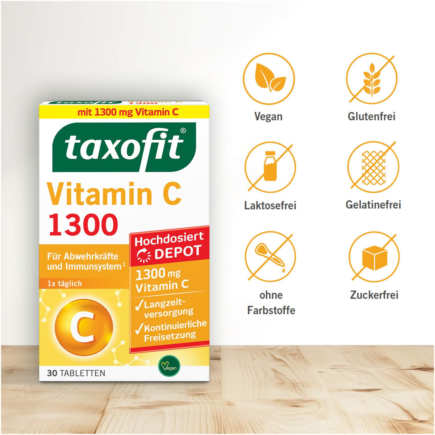 Taxofit Vitamin C 1300 30 Tabletten