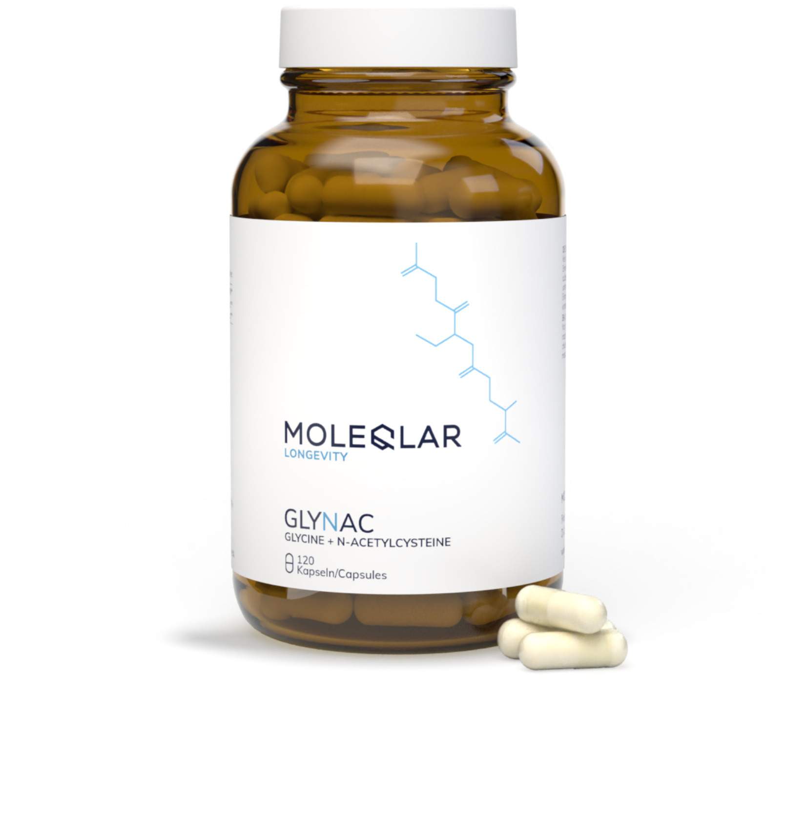 Moleqlar Glynac Glycine & N-Acetylcysteine 120 Kapseln