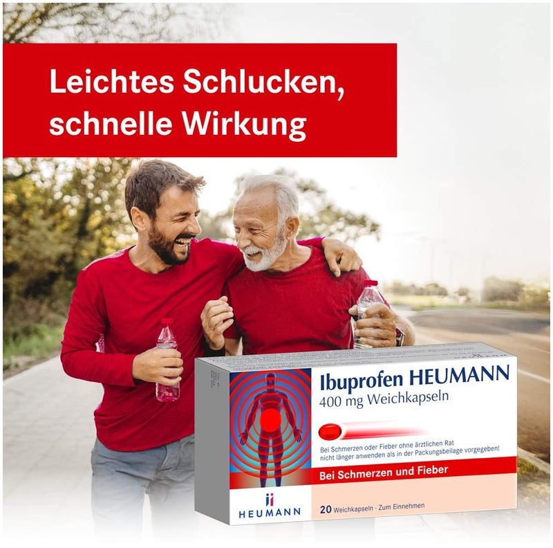 Ibuprofen Heumann 400 mg Weichkapseln 20 Stück