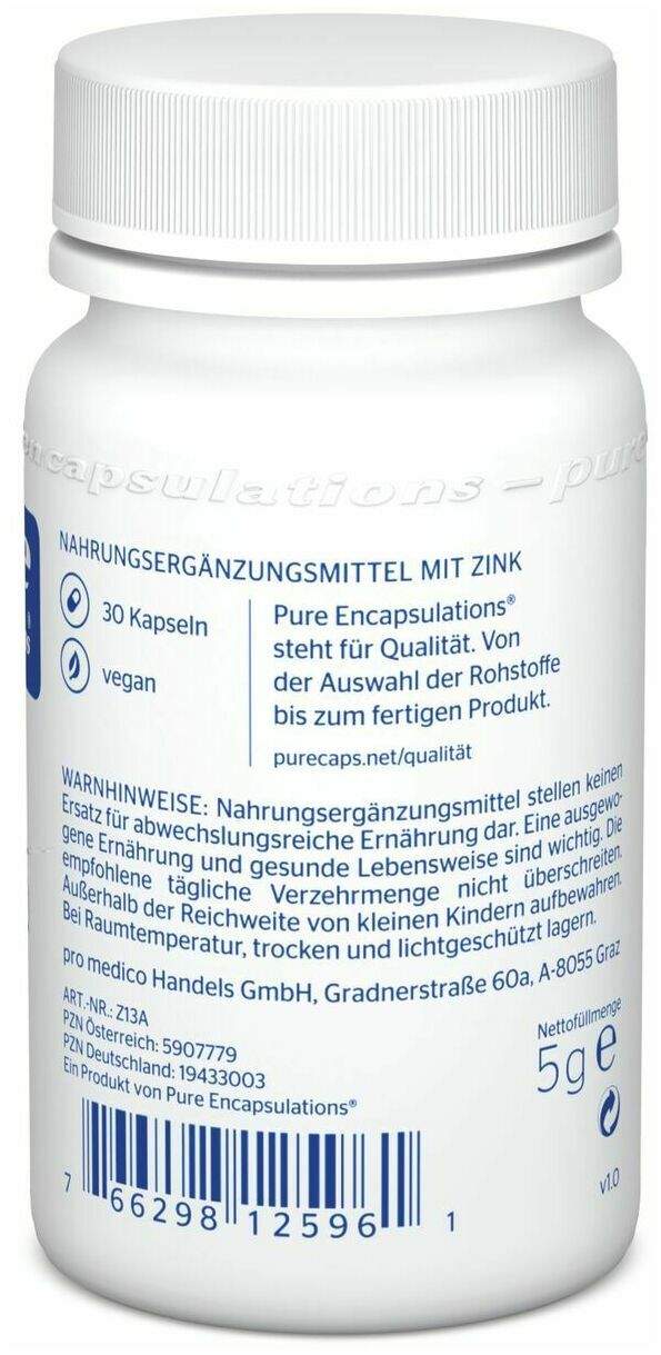 Pure Encapsulations Zink 15 30 Kapseln