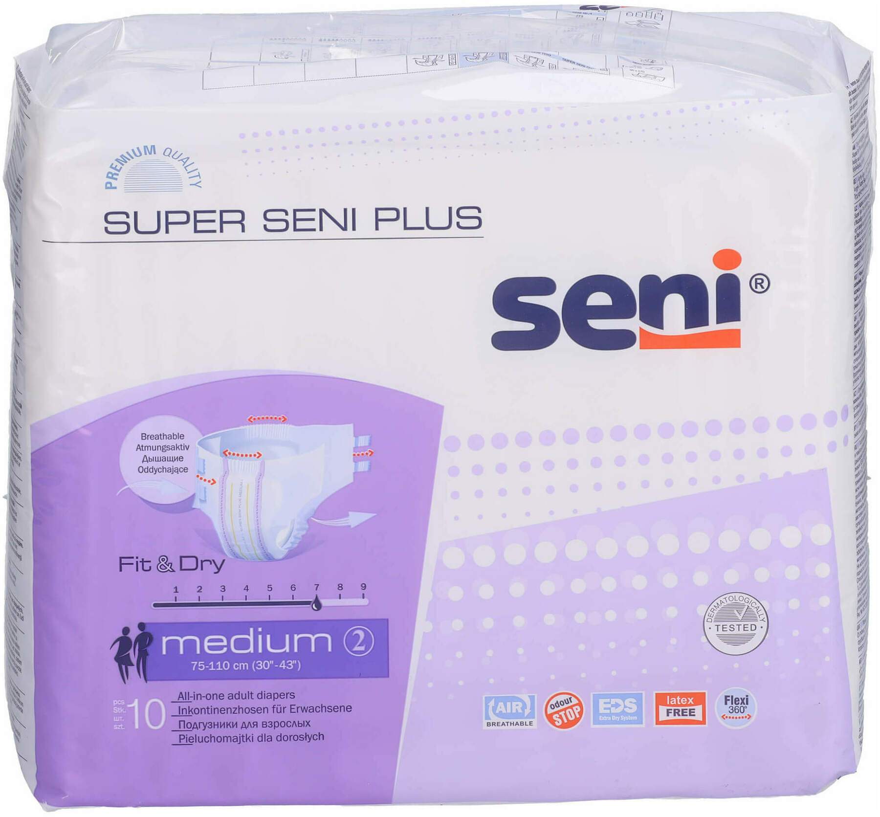 Super Seni Gr.2 Medium Plus Windeln Nacht Für Erwachsene 10 Stück