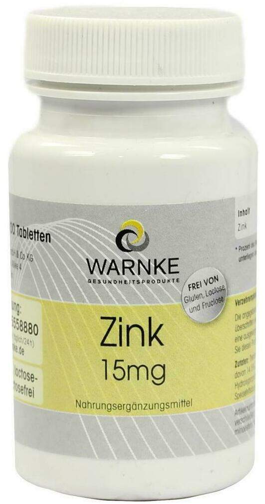 Zink 15 mg 100 Tabletten