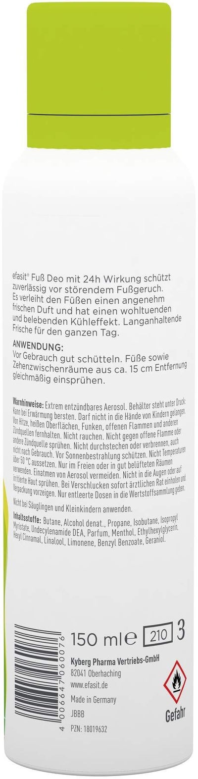 Efasit Fuß Deo Spray 150 ml