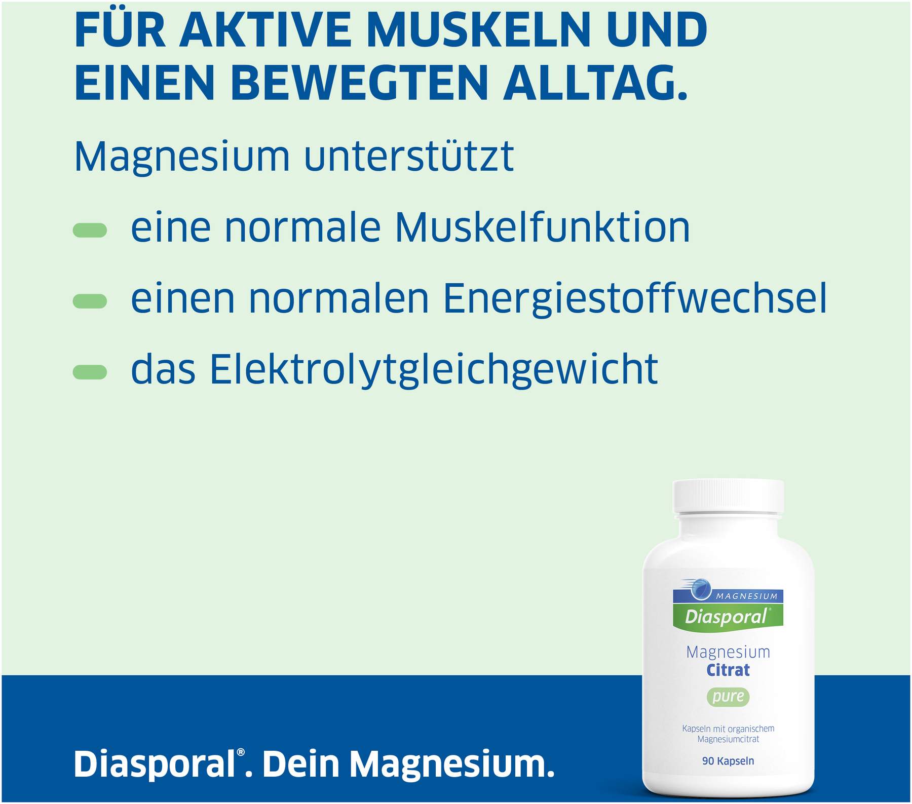 Magnesium Diasporal Citrat pure 90 Kapseln