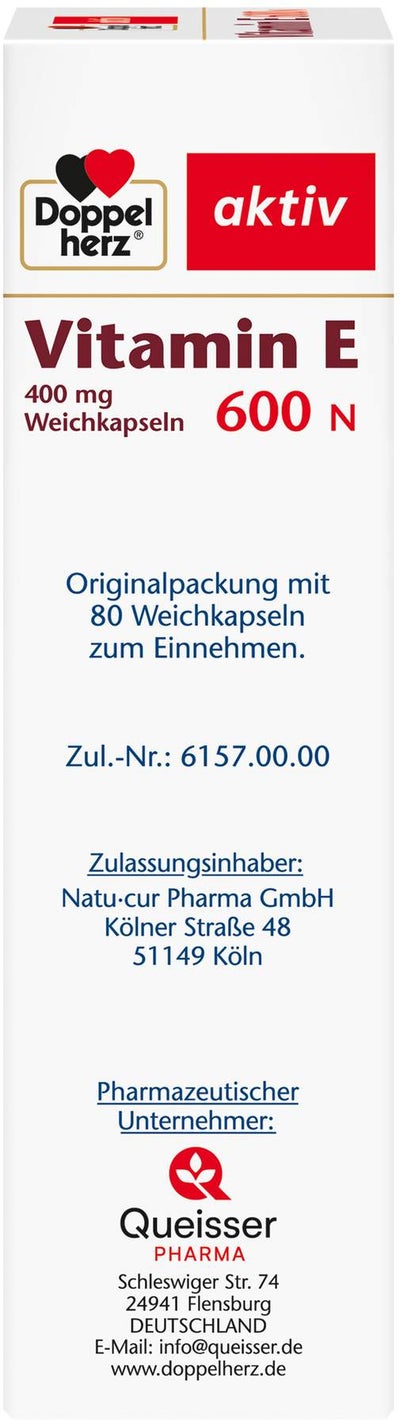 Doppelherz aktiv Vitamin E 600 N 80 Weichkapseln