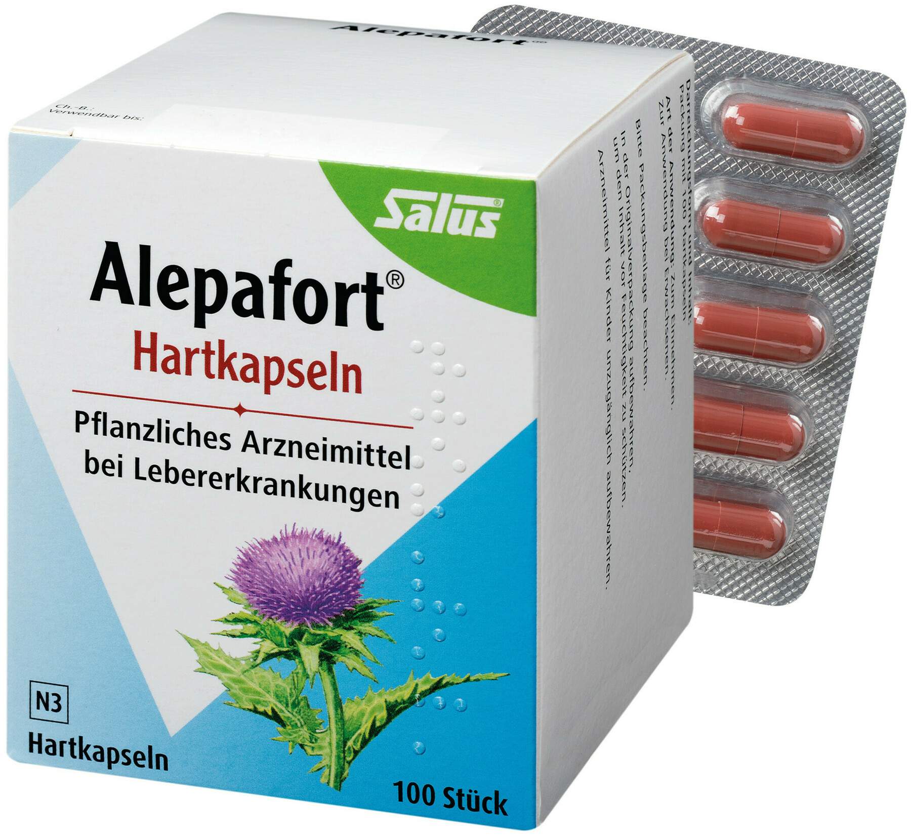 Alepafort Mariendistel 100 Hartkapseln