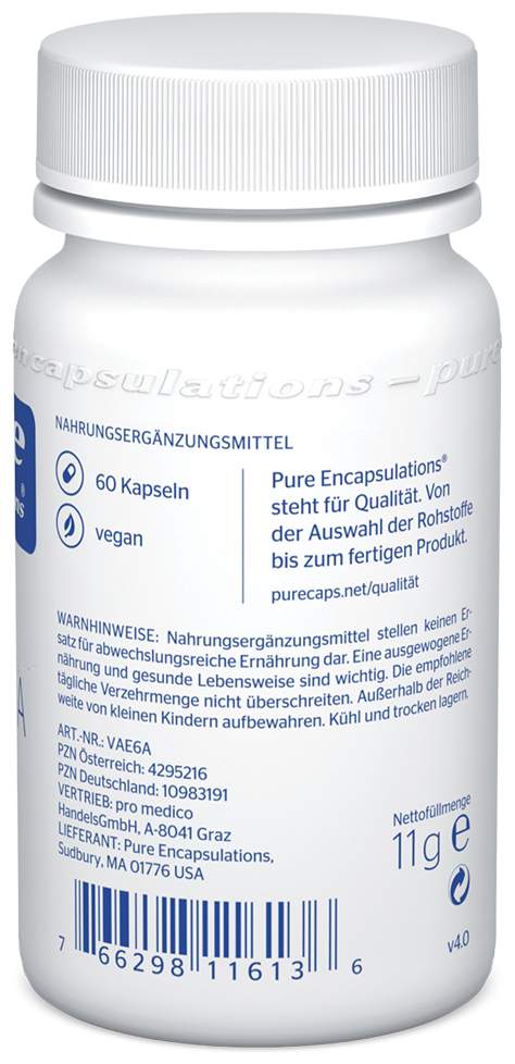 Pure Encapsulations Vitamin A Retinylacetat Kapseln