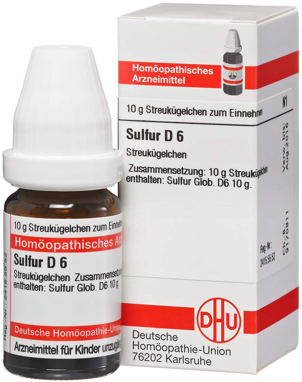 Dhu Sulfur D6 10 G Globuli